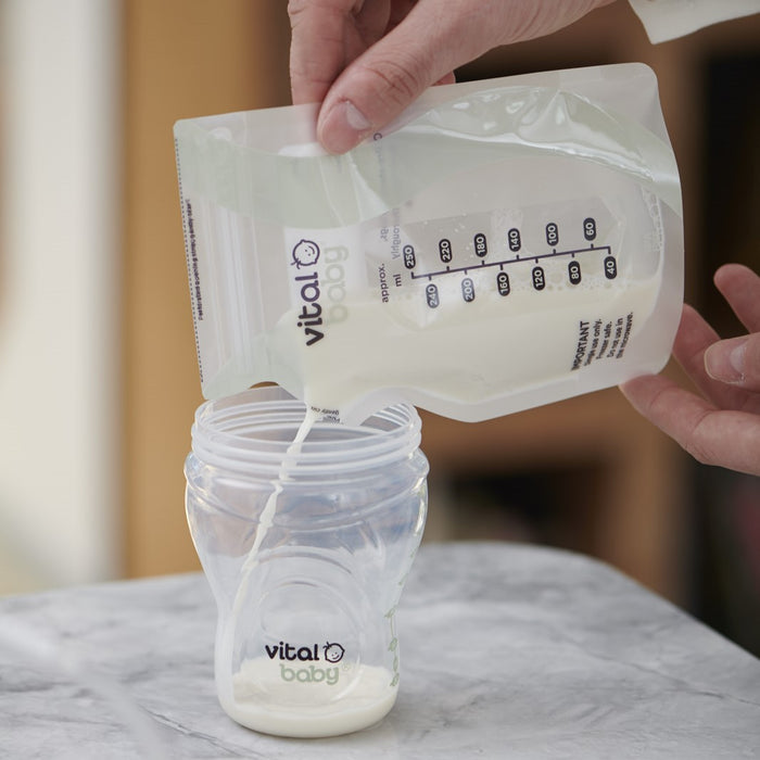 NURTURE easy pour breast milk storage bags