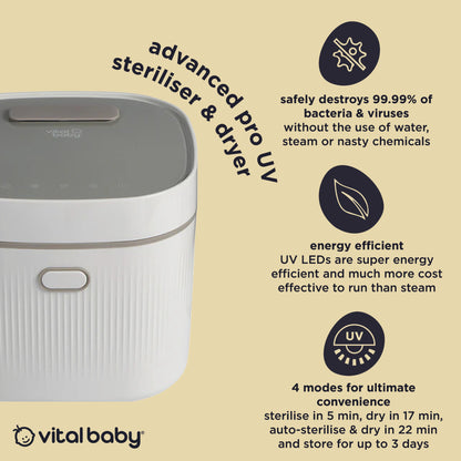 advanced pro UV steriliser & dryer, 3rd gen