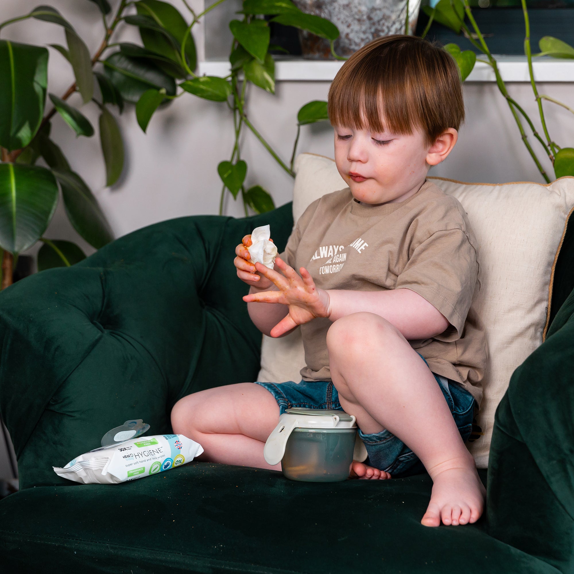 biodegradable super soft hand & face wipes fragrance free