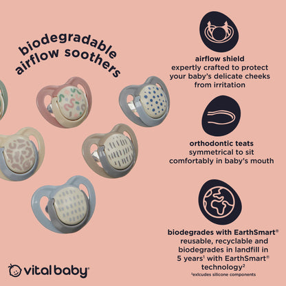 airflow soothers 6pk 0-6m